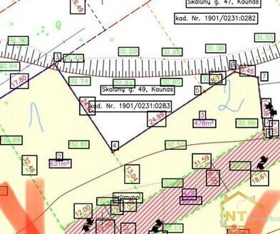 Parduodamas namų valdos sklypas Kaune, Fredoje, Skardžio g.