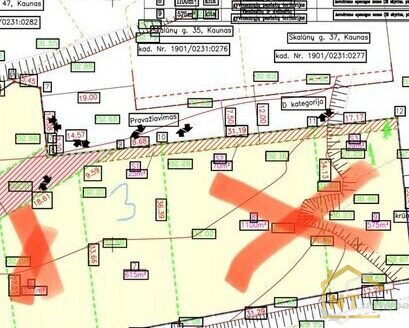 Parduodamas namų valdos sklypas Kaune, Fredoje, Skardžio g.